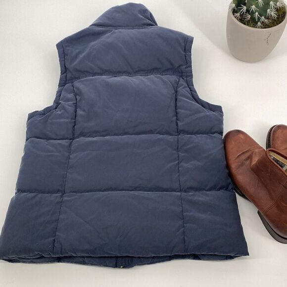 Abercrombie & Fitch Women's Down Filled Puffer Vest Blue M Y2K - Picture 9 of 13